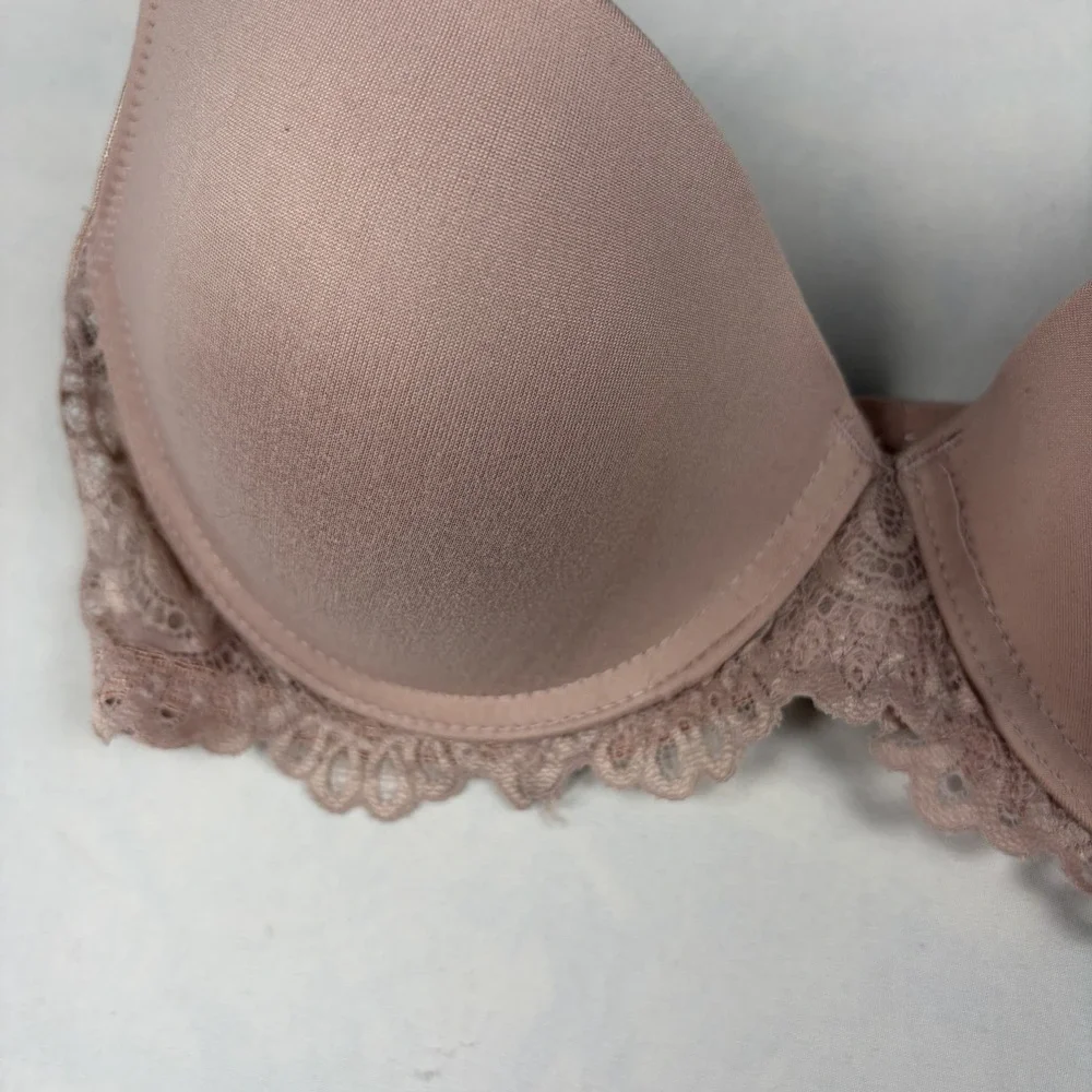 Lucky Brand Women's Lace Bra Muted Nude Pink Size 34C NWOT‎